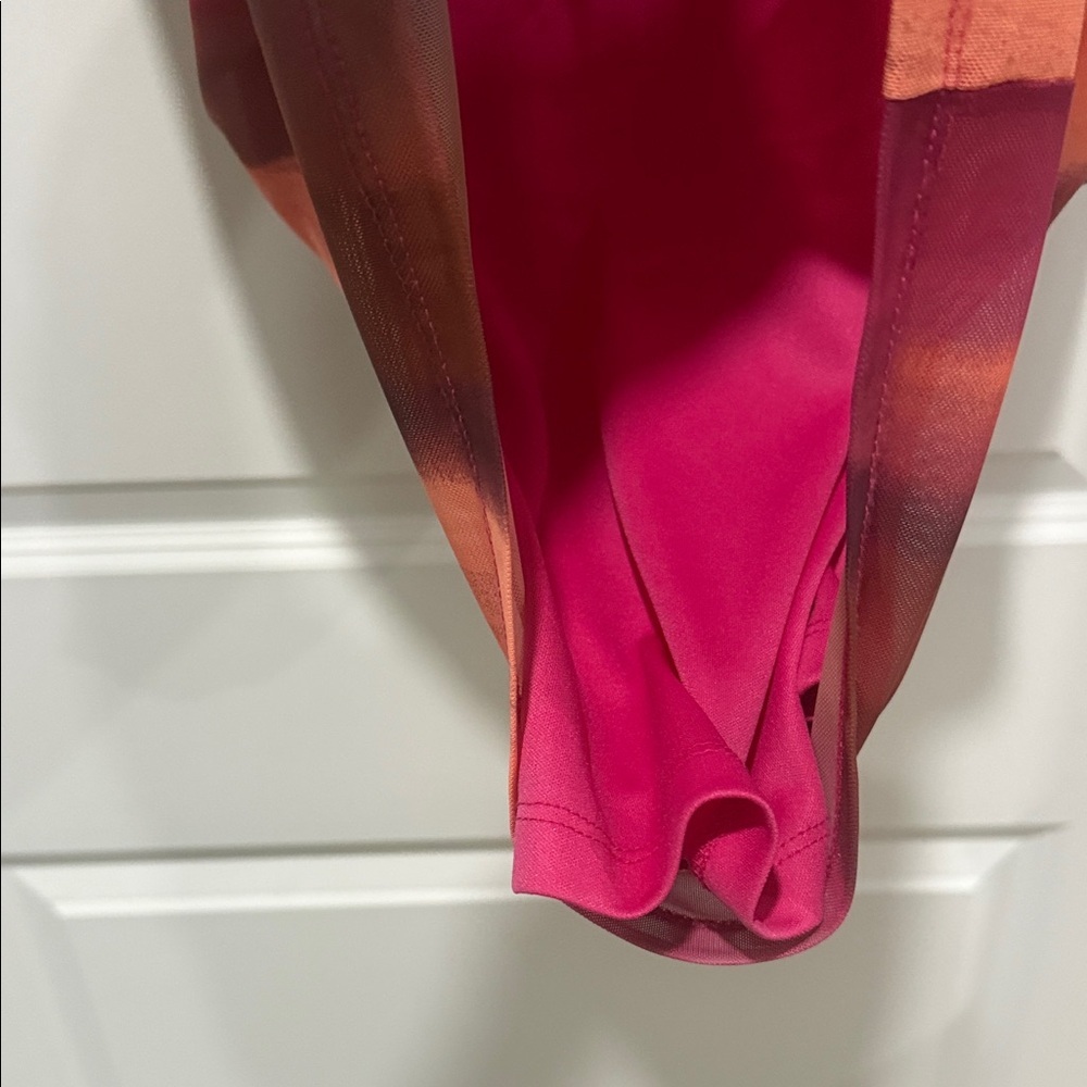 GB Girls Red and Orange Pencil Skirt - Picture 4 of 5